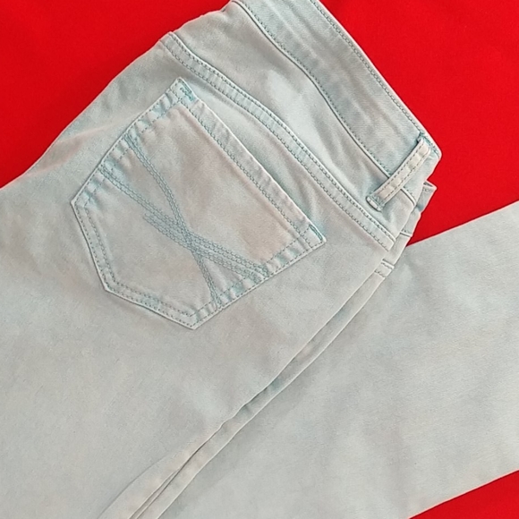 💥5  for $20💥Aeropostale aqua denim skinny jeans - Picture 3 of 4